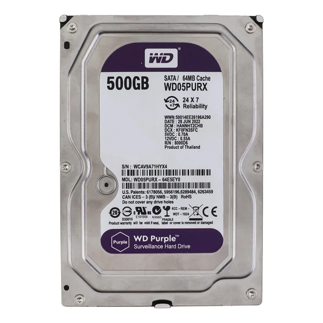 هارد دیسک اینترنال وسترن دیجیتال مدل WD05PURX ظرفیت 500 گیگابایت 102875492