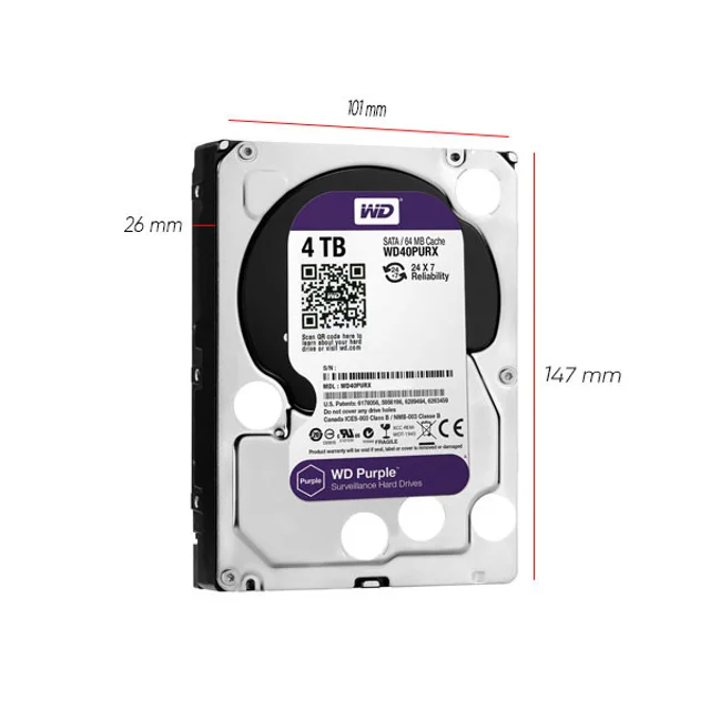 هارد دیسک اینترنال وسترن دیجیتال مدل WD05PURX ظرفیت 500 گیگابایت 102875496