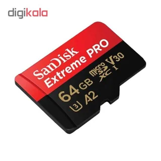 کارت حافظه microSDXC سن دیسک مدل Extreme PRO کلاس A2 استاندارد UHS-I U3 سرعت 170MBps ظرفیت 102904449