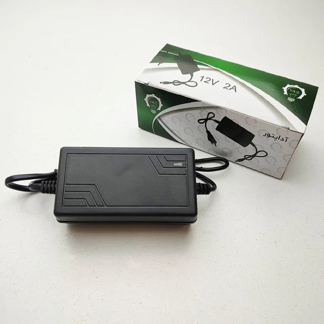 آداپتور دوربین مداربسته 12 ولت 2 یاس مدل AC 180-260v بسته 2 عددی 102882755