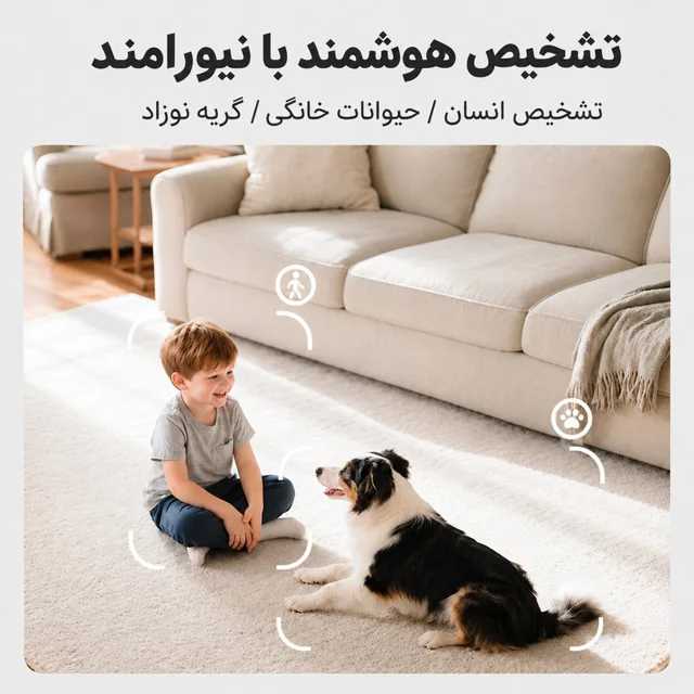 دوربین مداربسته تحت شبکه Babycam یوکی مدل P310 با رزولوشن 2.5K، اتصال Wi-Fi، چرخش 360 درجه 102862510