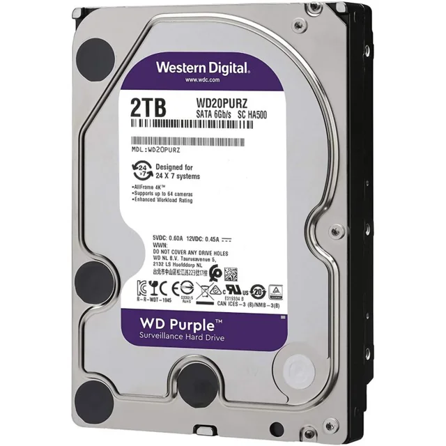 هارددیسک اینترنال وسترن دیجیتال مدل Purple WD20PURZ ظرفیت 2 ترابایت 102882811