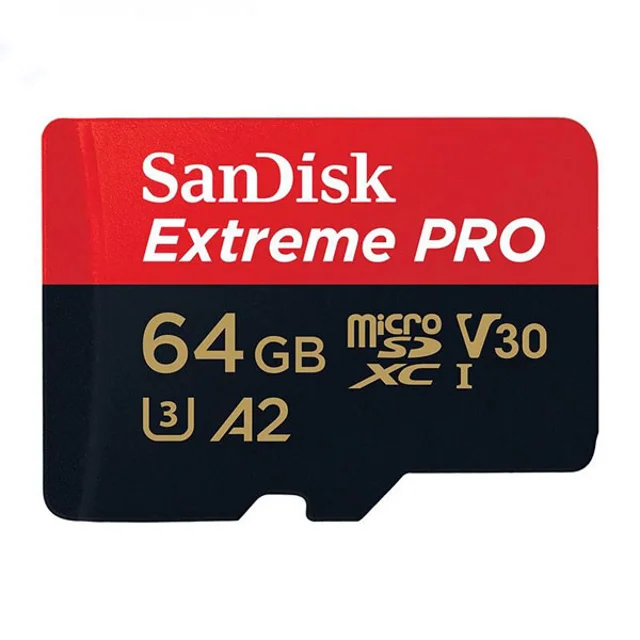 کارت حافظه microSDXC سن دیسک مدل Extreme PRO کلاس A2 استاندارد UHS-I U3 سرعت 170MBps ظرفیت 64 گیگابا